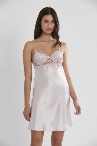 Satin Nightgown Robe Pajama Set Shorts Set 6-Piece Bridal Dowry Set - 6325 - 4