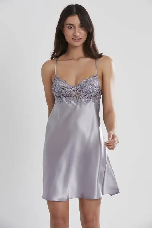 Satin Nightgown Robe Pajama Set Shorts Set 6-Piece Bridal Dowry Set - 6325 - 5