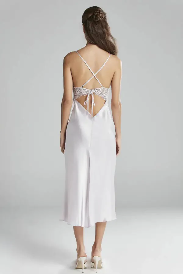 Satin Nightgown Robe Pajama Set Shorts Set 6 Piece Bridal Dowry Set - 6425 - 5