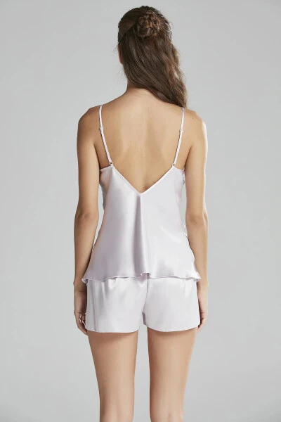 Satin Nightgown Robe Pajama Set Shorts Set 6 Piece Bridal Dowry Set - 6425 - 8