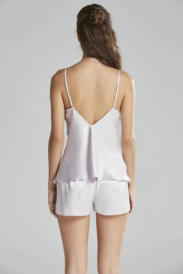 Satin Nightgown Robe Pajama Set Shorts Set 6 Piece Bridal Dowry Set - 6425 - 8