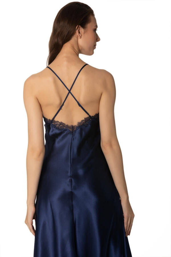 Satin Nightgown Robe Pajama Set Shorts Set 6-Piece Bridal Dowry Set - 6960 - 4