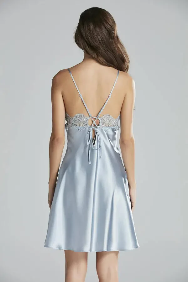 Satin Nightgown Robe Pajama Set Shorts Set 6-piece Bridal Trousseau Set - 6335 - 6