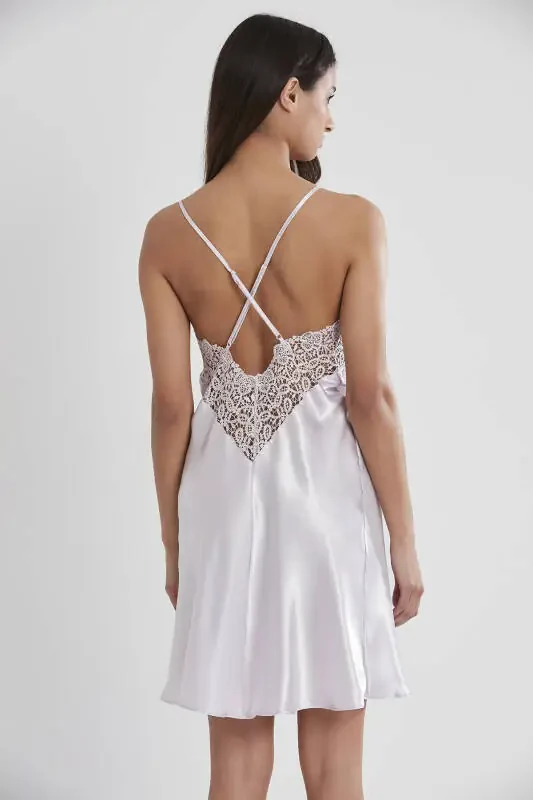 Satin Nightgown Robe Pajama Set Shorts Set 6-Piece Bridal Trousseau Set - 6955 - 5