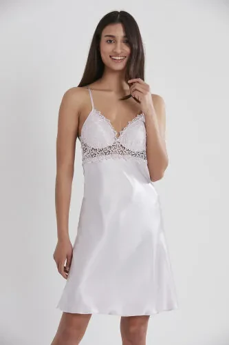 Satin Nightgown Robe Pajama Set Shorts Set 6-Piece Bridal Trousseau Set - 6955 - 6