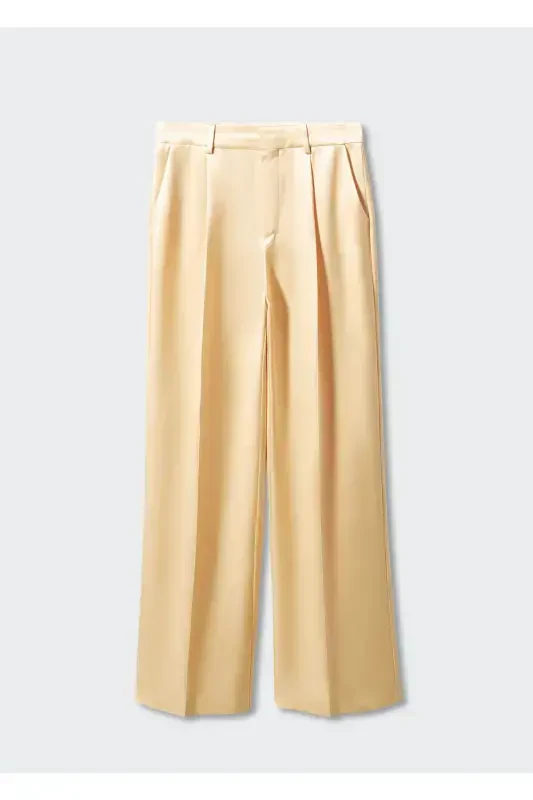 Satin Palazzo Pants - 1