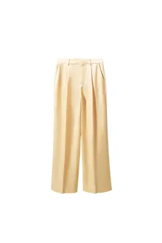 Satin Palazzo Pants - MANGO (1)