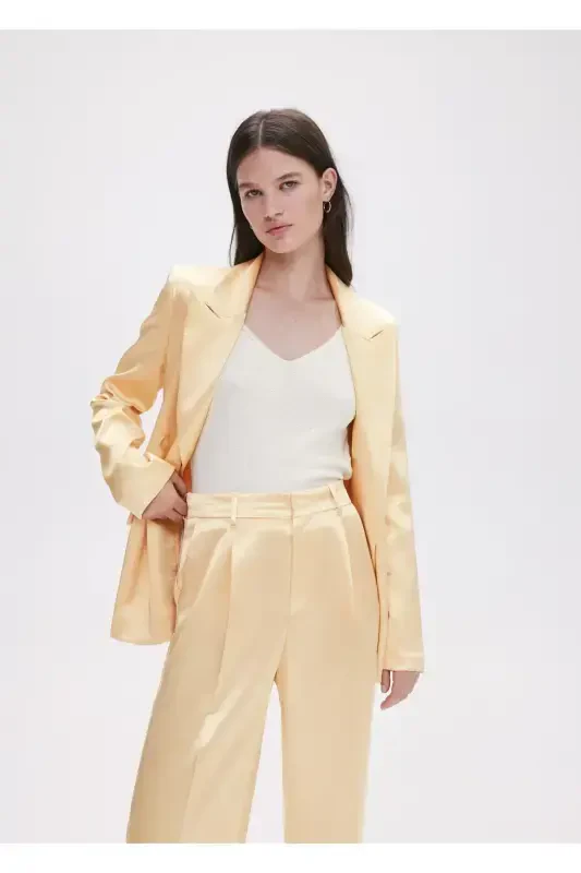 Satin Palazzo Pants - 3