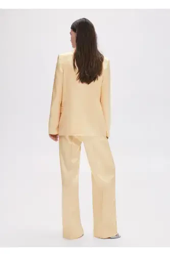 Satin Palazzo Pants - 8