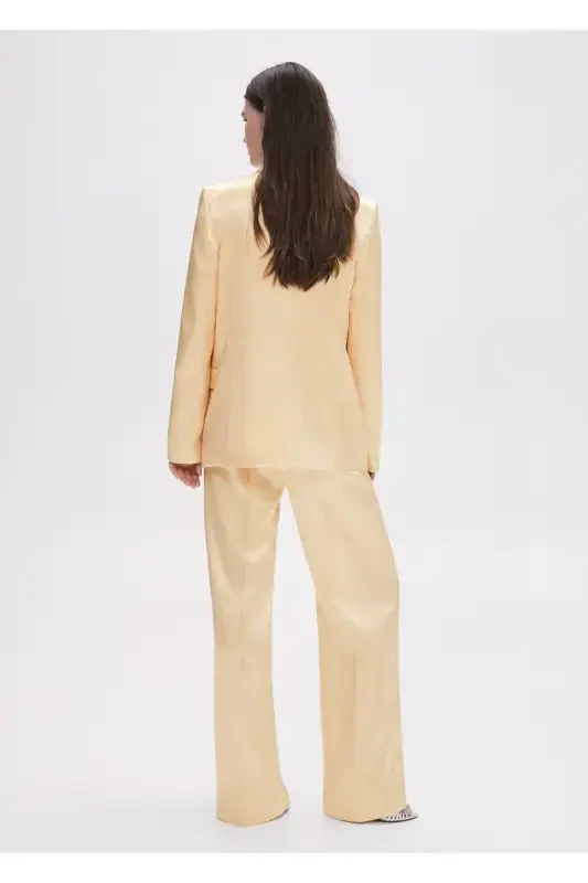 Satin Palazzo Pants - 8