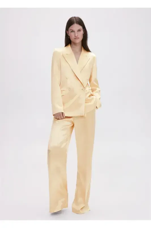 Satin Palazzo Pants - 9