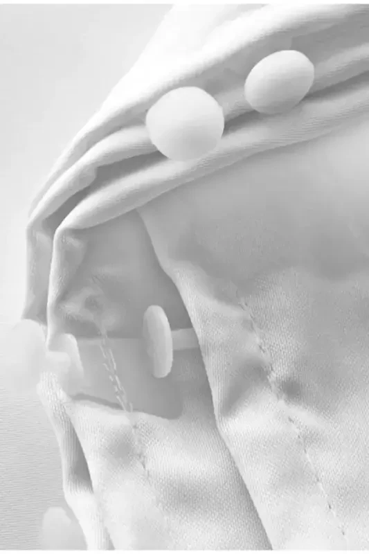 Satin White Sunshade Curtain-White - 3