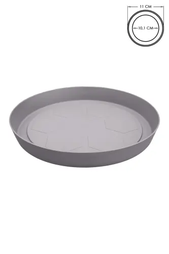 Saucer 11cm Yalı Vaha No2 Plate Mocha Serinova Pot Pad 2 Number Plastic Pad-MOCHA2 