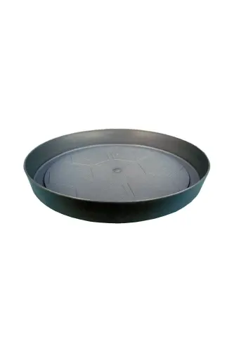 Saucer 13.5cm Yalı Vaha No3 Plate Anthracite Serinova Pot Base 3 Number Plastic-ANTRASIT3 