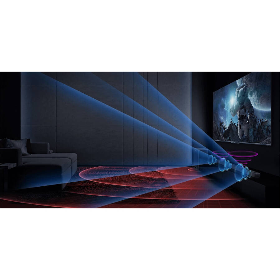 Саундбар TCL Alto 8 Plus 2.1.2-канальный Dolby Atmos с беспроводным сабвуфером, Bluetooth – TS8212, 39 дюймов, черный - 7