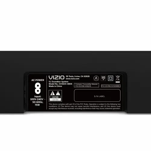 Саундбар VIZIO 5.1 SE с Dolby Atmos и DTS: X (НОВИНКА) SV510X-0806 - 12