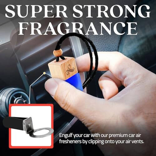 Savage Car Air Freshener for Men | Car Scents Air Freshener with Sauvage Fragrance | Strong Car Perfume Air Freshener with Odour Eliminating Technology | Car Air Freshener by Perfa - 1