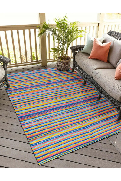 Savana 8802 Beach Camping Picnic Garden Rug Balcony Terrace Straw Mat Savan Rug - 2