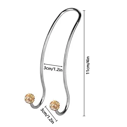 SAVORI Auto Hooks Bling Car Hangers Organizer Seat Headrest Hooks Strong and Durable Backseat Hanger Storage Universal for SUV Truck Vehicle 2 Pack (Gold) - 2