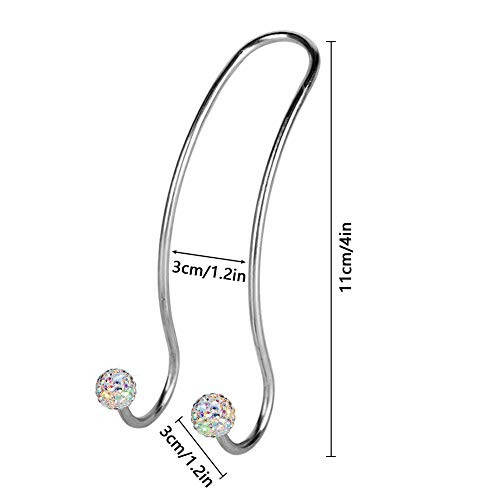 SAVORI Avto Kancalari Bling Avtomobillar Uchun Asqich Organizator Koltuk Bosshi Kancalari Mustahkam va Chidamli Orqa O'rindiq Asqich Saqlash SUV Yuk Mashinasi Uchun Universal 2 ta Paket (AB) - 2