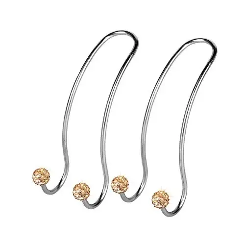 SAVORI Auto Hooks Bling Car Hangers Organizer Seat Headrest Hooks Strong and Durable Backseat Hanger Storage Universal for SUV Truck Vehicle 2 Pack (Gold) - 1