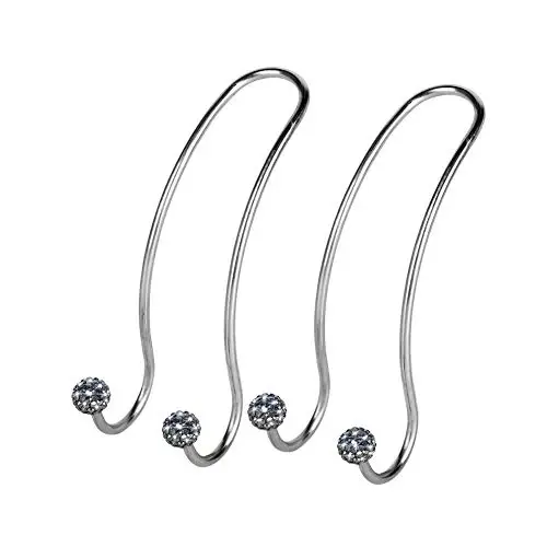 SAVORI Auto Hooks Bling Car Hangers Organizer Seat Headrest Hooks Strong and Durable Backseat Hanger Storage Universal for SUV Truck Vehicle 2 Pack (Gey) - 1
