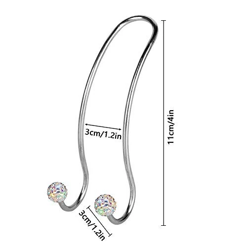 SAVORI Auto Hooks Bling Car Hangers Organizer Seat Headrest Hooks Strong and Durable Backseat Hanger Storage Universal for SUV Truck Vehicle 2 Pack (AB) - 2