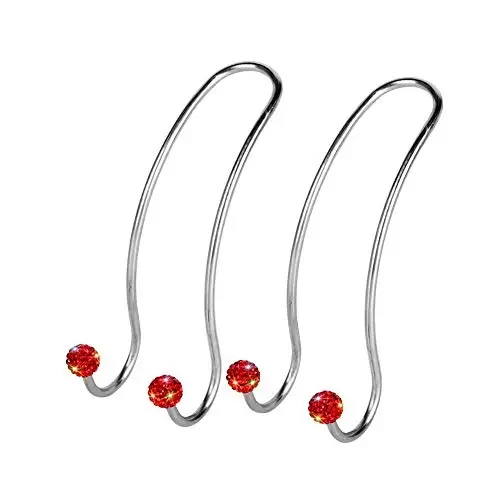 SAVORI Auto Hooks Bling Car Hangers Organizer Seat Headrest Hooks Strong and Durable Backseat Hanger Storage Universal for SUV Truck Vehicle 2 Pack (Red) - SAVORI