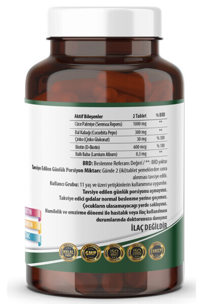 Saw Palmetto 1000 Mg Pumpkin Biotin Zinc 120 Tablets - NCS (1)
