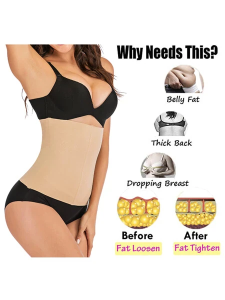 SAYFUT Women Waist Trainer Shapewear for Weight Loss Tummy Control Body Shaper Breathable Girdle Corset Slimming Recovery Wrap Belt- - 5