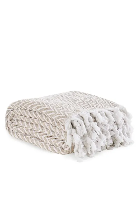 Sayina Model Bej Çift Kişilik Pike 1600gr. 200x230cm-Bej - 4