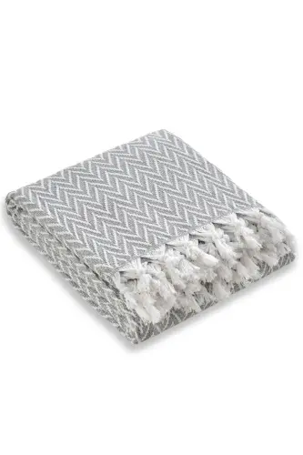 Sayina Model Gri Çift Kişilik Pike 1600gr. 200x230cm-Gri - 4