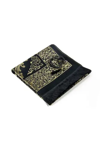 Saylanma Kaʼba naqshli namozlik va Qurʼon toʻplami, quti ichidagi oʻrta boʻyli arab tilidagi Qurʼon, misvoq, marvarid tasbeh - 5