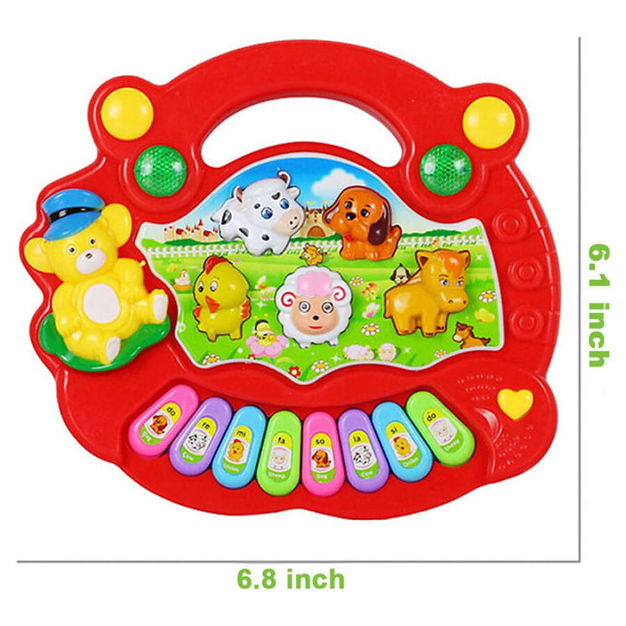 SAYLITA Musical Baby Toys 6 to 12 Months, Baby Piano Light Up Animal Musical Toys for Toddlers 1-3, Infant Kids Learning Toys for 1 Year Old Girl Boy, Baby Toys 12-18 Months Birthday Christmas Gifts - 10