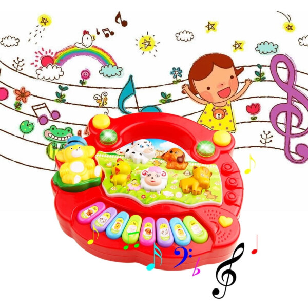 SAYLITA Musical Baby Toys 6 to 12 Months, Baby Piano Light Up Animal Musical Toys for Toddlers 1-3, Infant Kids Learning Toys for 1 Year Old Girl Boy, Baby Toys 12-18 Months Birthday Christmas Gifts - 11