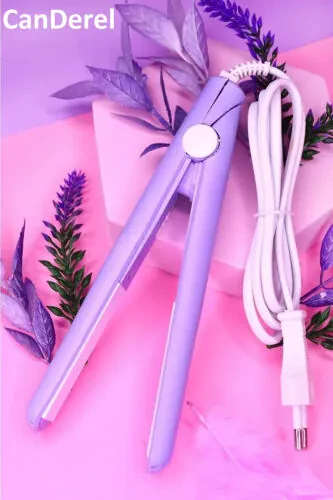 Sayohat uchun mini soch to'g'rilagich keramik uchli to'g'rilagich - 8