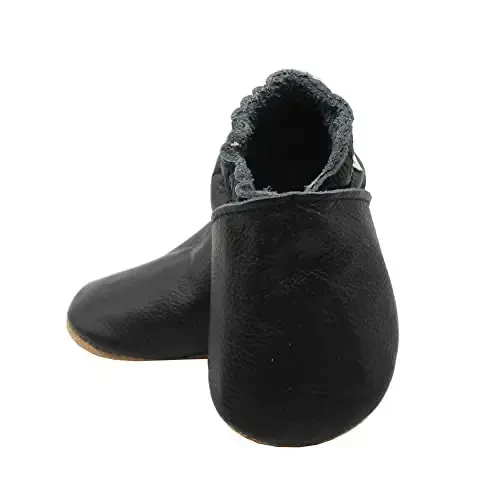 SAYOYO Baby Leather Slippers Toddler Soft Sole Shoes for Boys and Girls First Walker Crib Shoes Infant Moccasins - 5