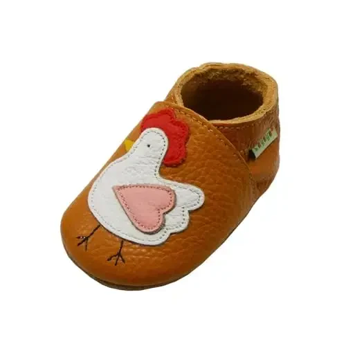 SAYOYO Baby Shoes Soft Leather Sole Infant Toddler Prewalker Shoes - SAYOYO