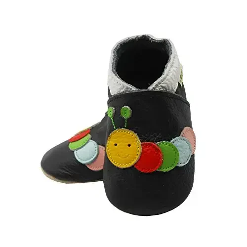 SAYOYO Baby Shoes Soft Leather Sole Infant Toddler Prewalker Shoes - 5