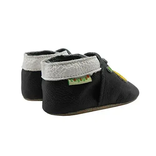 SAYOYO Baby Shoes Soft Leather Sole Infant Toddler Prewalker Shoes - 6
