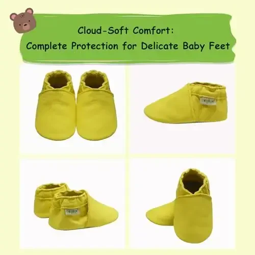 SAYOYO Baby Shoes Soft Leather Sole Infant Toddler Prewalker Shoes - 5
