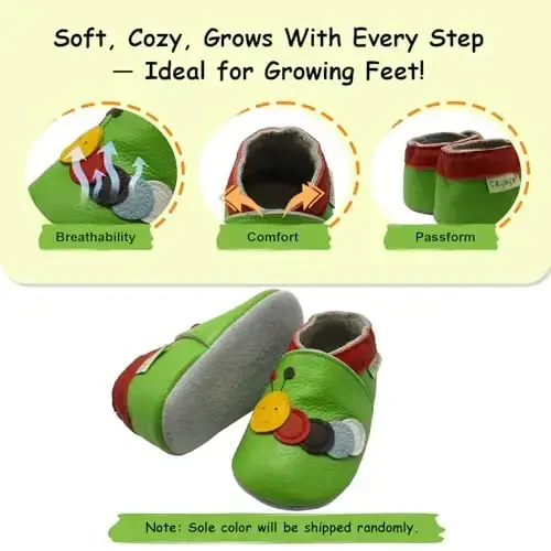 SAYOYO Baby Shoes Yumshoq Charm Teri Infanti Toddler Prewalker Poyabzallari - 4