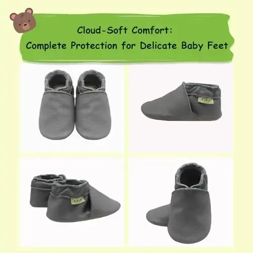 SAYOYO Baby Shoes Yumshoq Charm teri Kichkintoy Toddler Prewalker Poyafzallari - 5