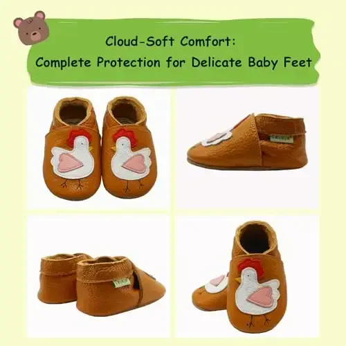 SAYOYO Baby Shoes Yumshoq Charm Teri Oyoq Infant Toddler Prewalker Poyabzallari - 5