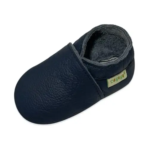 SAYOYO Baby Shoes Soft Leather Sole Infant Toddler Prewalker Shoes - 1
