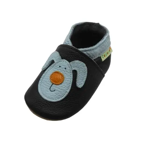 SAYOYO Baby Shoes Soft Leather Sole Infant Toddler Prewalker Shoes 