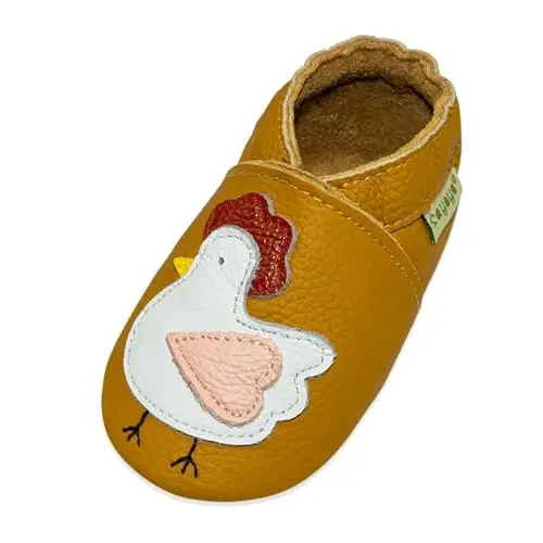 SAYOYO Baby Shoes Soft Leather Sole Infant Toddler Prewalker Shoes - SAYOYO