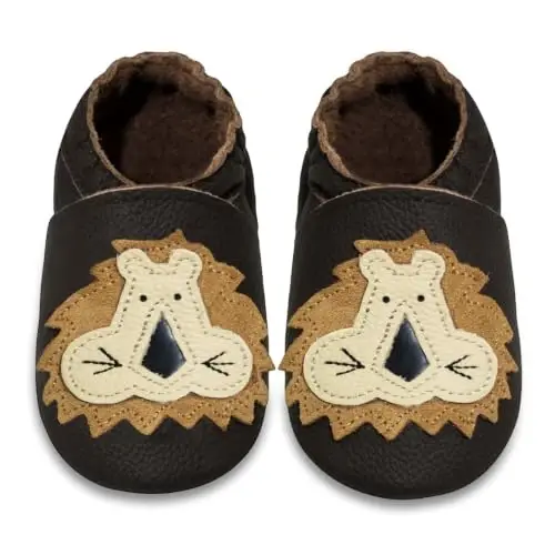 SAYOYO Baby Shoes Soft Leather Sole Infant Toddler Prewalker Shoes - 1