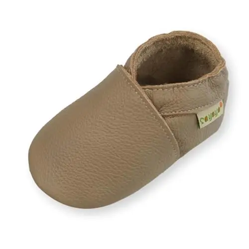 SAYOYO Baby Leather Slippers Toddler Soft Sole Shoes for Boys and Girls First Walker Crib Shoes Infant Moccasins - SAYOYO