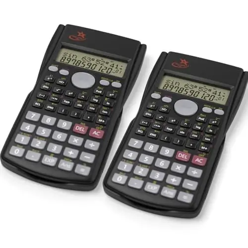 SC 216 Non Graphing Scientific Calculator for School by Red Star Tec (2 Pack Bundle) - RED STAR TEC